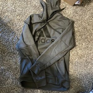 Mens grey adidas hoodie